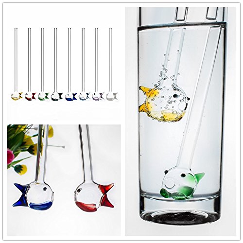 Glass Straws Clear 9" x 10 mm Drinking Straws Reusable Straws Healthy, Reusable, Eco Friendly, BPA Free, 8 Pack with Cleaning Brush