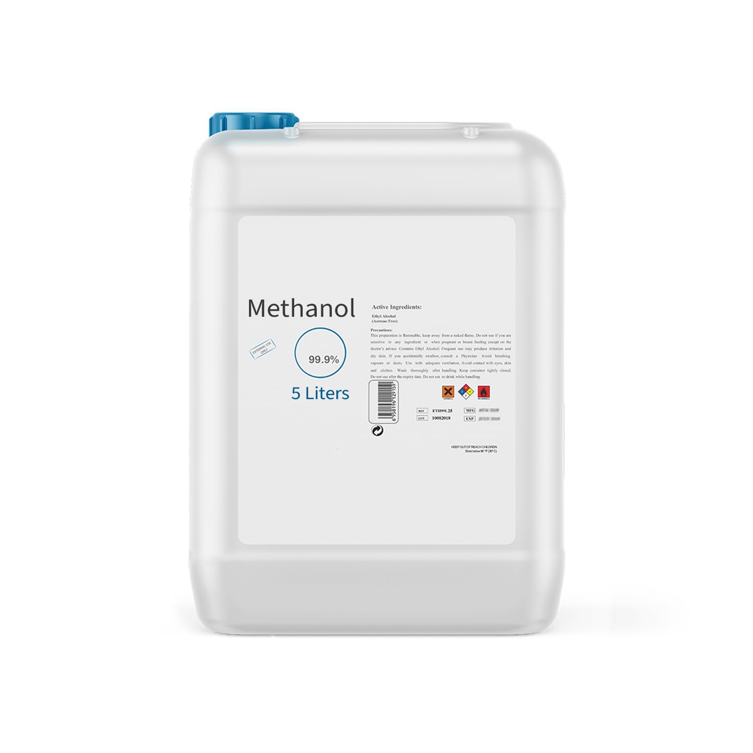 King Mariot Medical Equipments Methanol 99.9% (HPLC Grade) | 5L | For Professional Laboratory Use