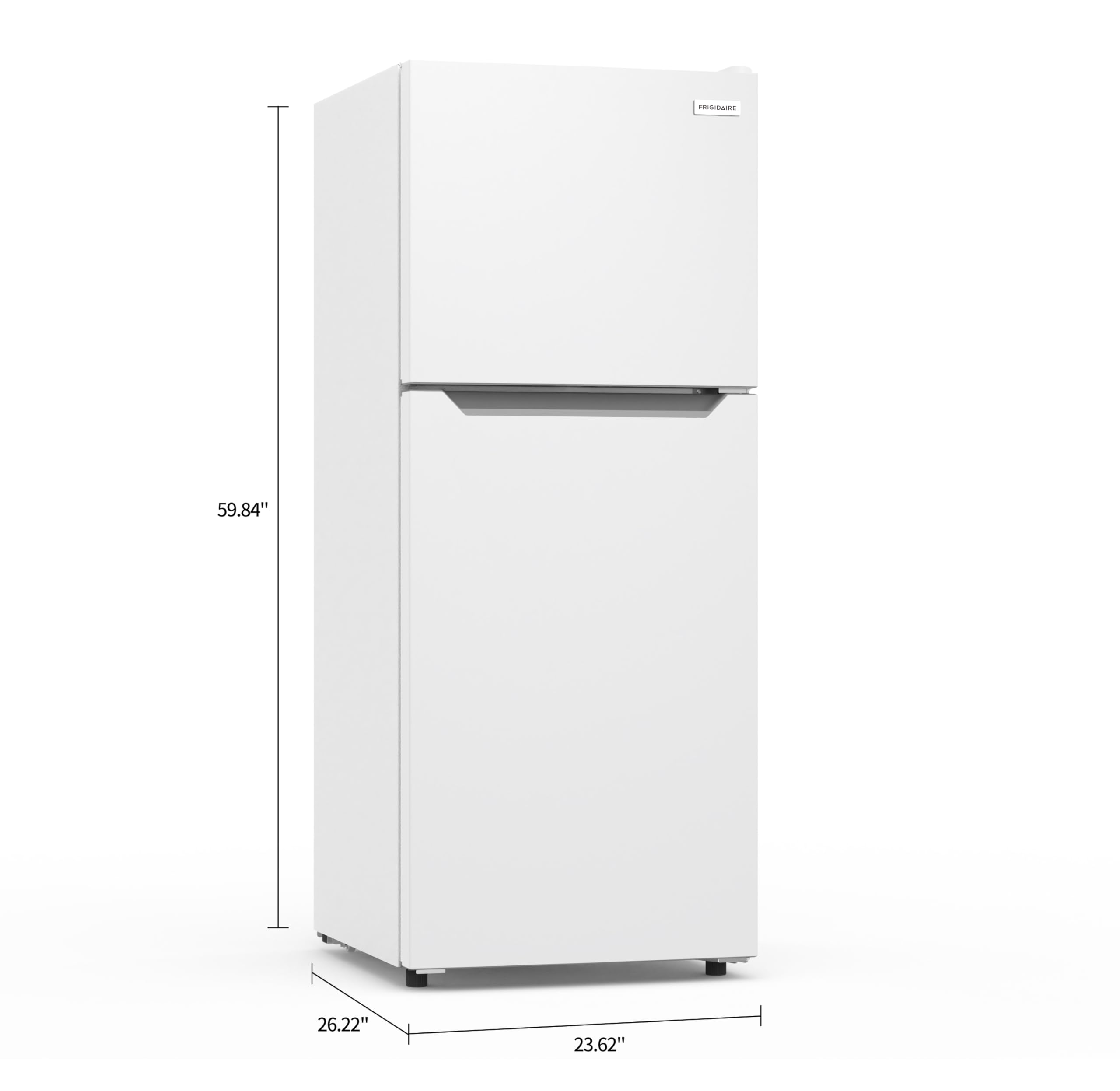 Frigidaire, Frost Free Top Mount 2 Door Apartment Size Refrigerator With Freezer, 10 Cu Ft on Fridge.com - View 6