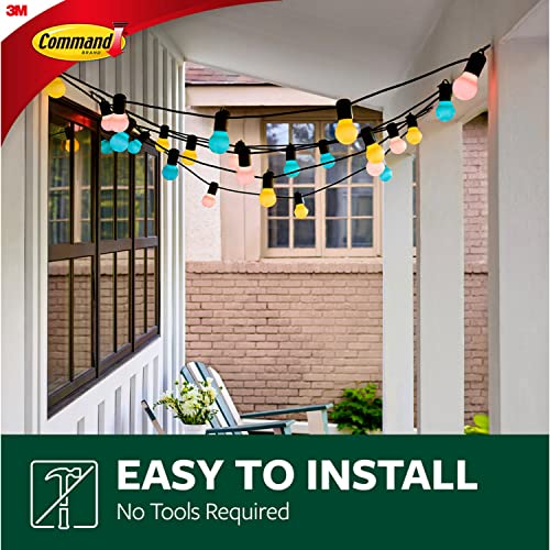 Command Damage Free Hanging Light Clips with Adhesive Strips, No Tools Mini Wall Hooks for Hanging Decorations in Living Spaces, 16 Clips, 20 Strips - image 5