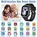 Kids Waterproof Smart Watch Gift for Boys Ages 3-12, 32 Puzzle Games, HD Touchscreen, Dual Camera, Vedio Pedometer Music Player, Kids Watch Toy Birthday Gifts for Boys Ages 5 6 7 8 9 10 (Black)