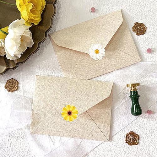 NISENTIA Sticker Blumen, 1000 Stück/2 Rolle Aufkleber Blumen Sticker Prilblumen Aufkleber Blumensticker zum Aufkleben Blumensticker Frühlings Sommer Blumenaufklebers für DIY Handwerk Scrapbooking