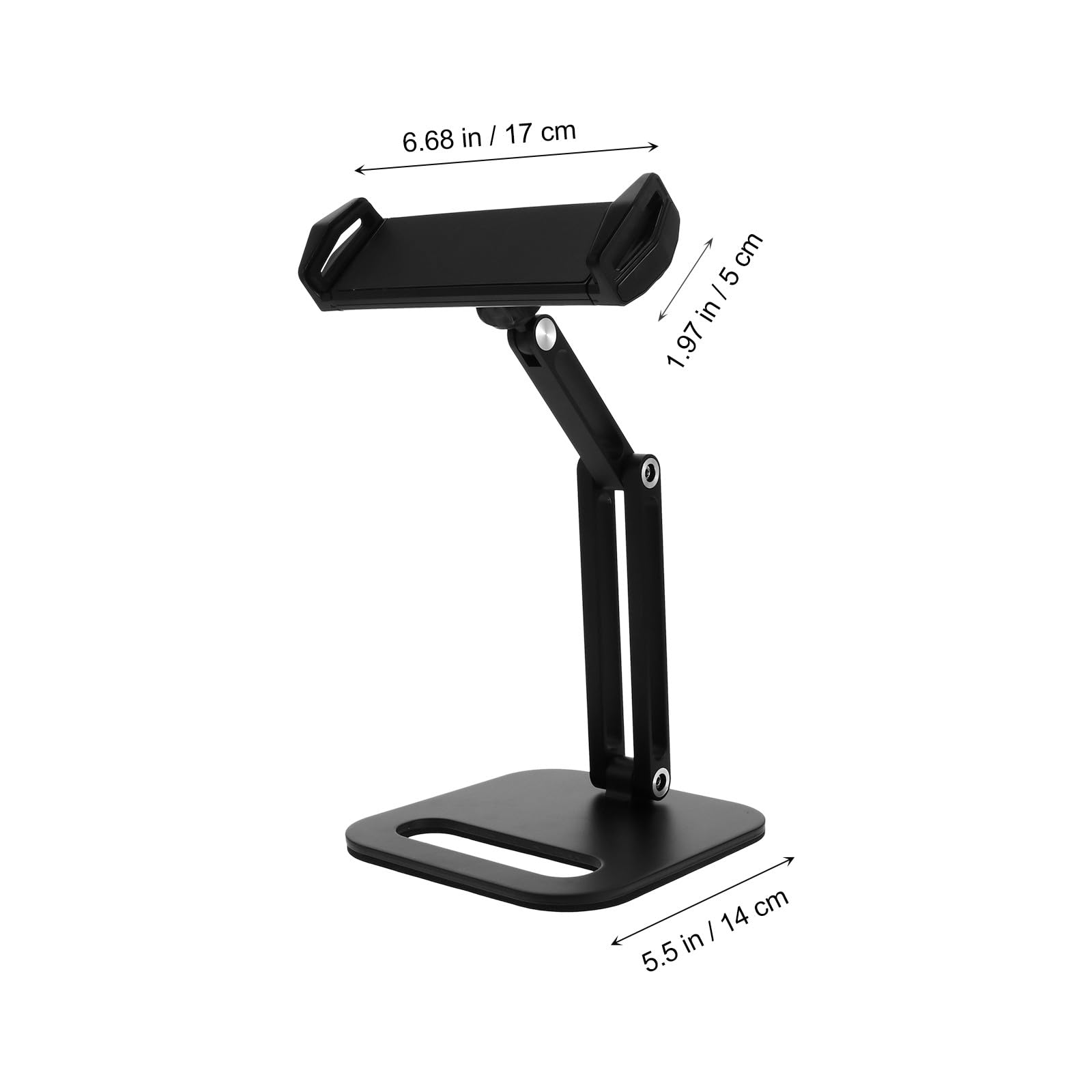 VALICLUD Soporte para Teléfono Móvil y Tablet con Altura y Ángulo Ajustable, Aluminio y TPU, Antideslizante para Transmisiones y Videos