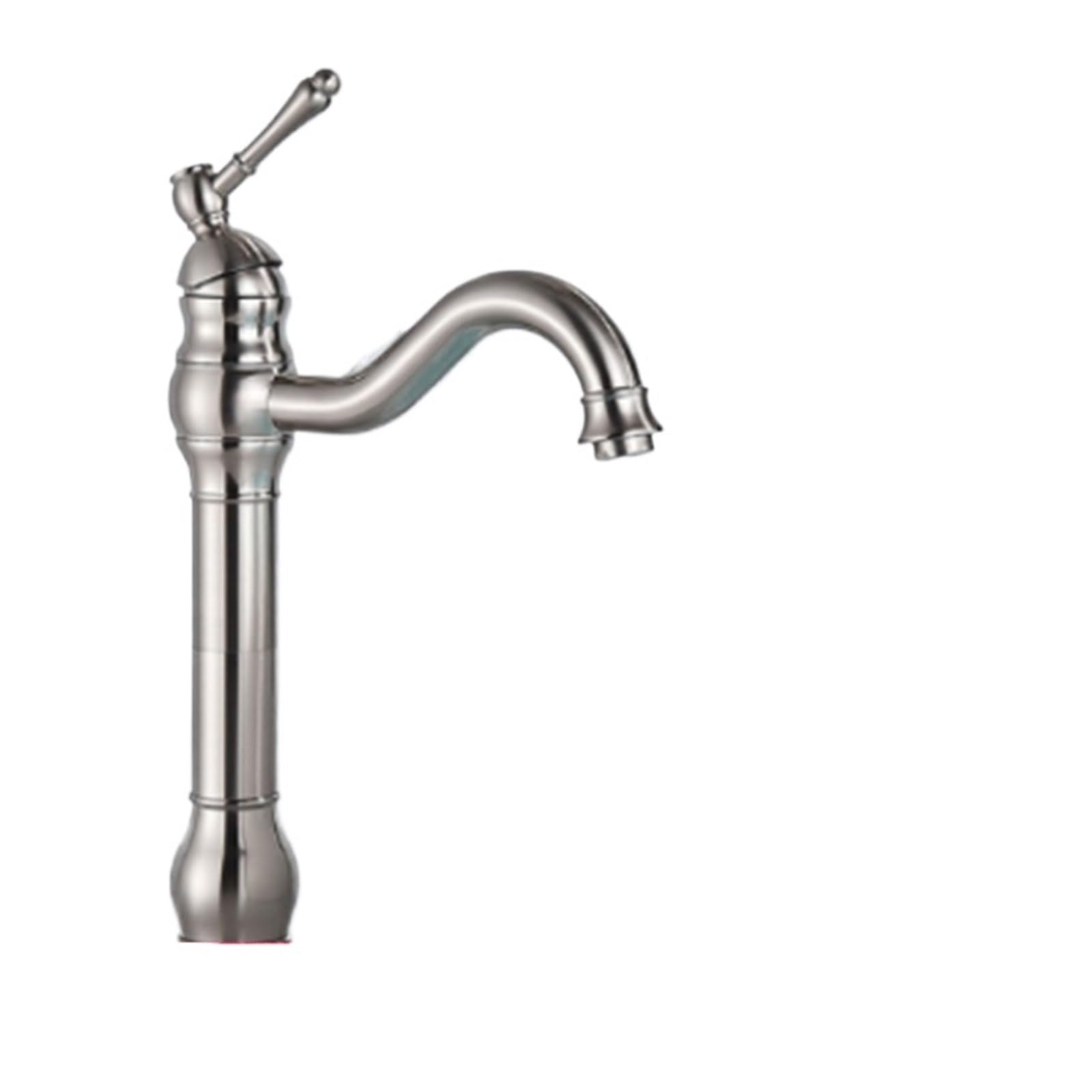 Mitigeur de lavabo eau chaude et froide à poignée unique avec cartouche céramique durable