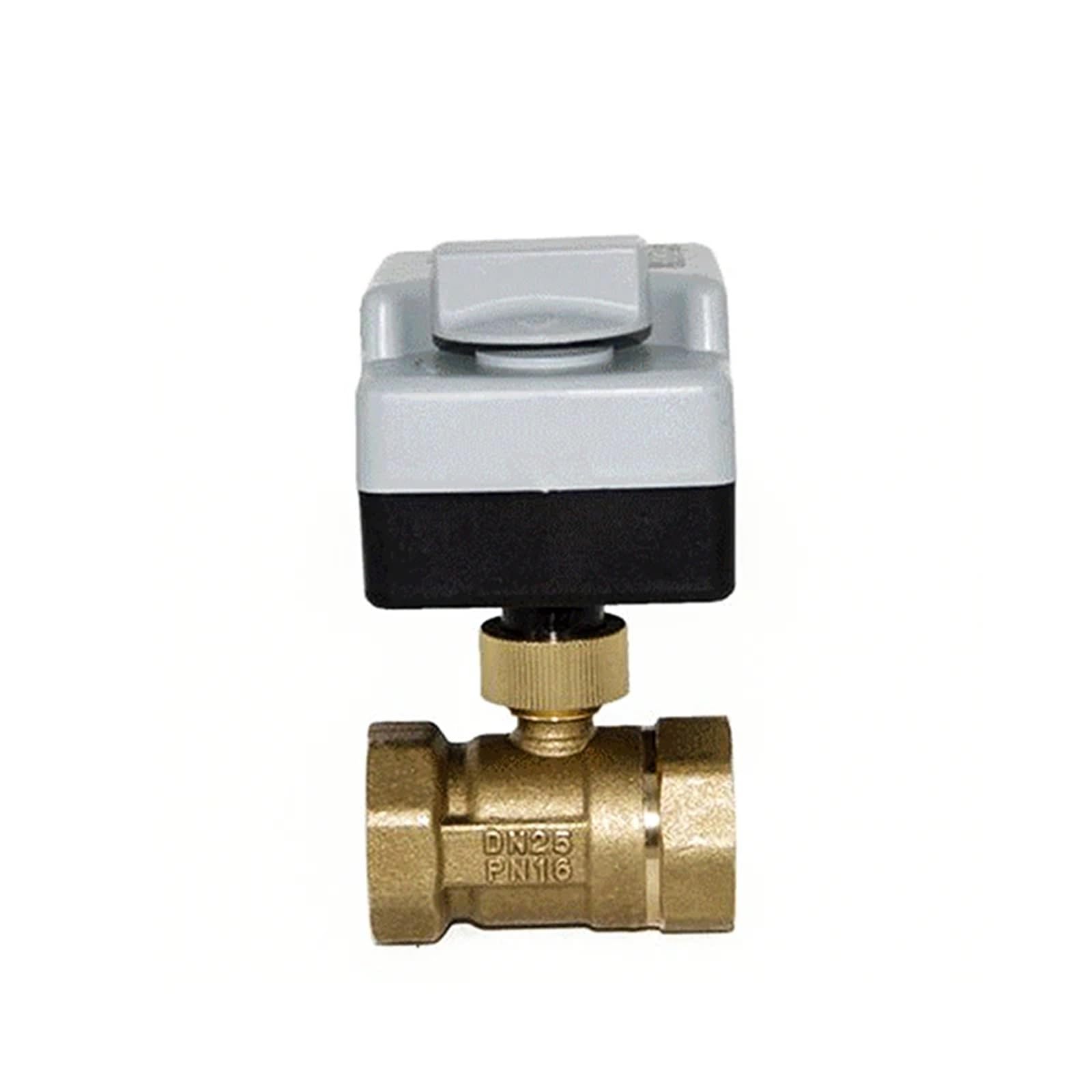 Valvola a sfera motorizzata da 1/2" 3/4" 1" 2" 220V Valvola a sfera in ottone con controllo a due punti a tre fili con interruttore manuale(3/4")
