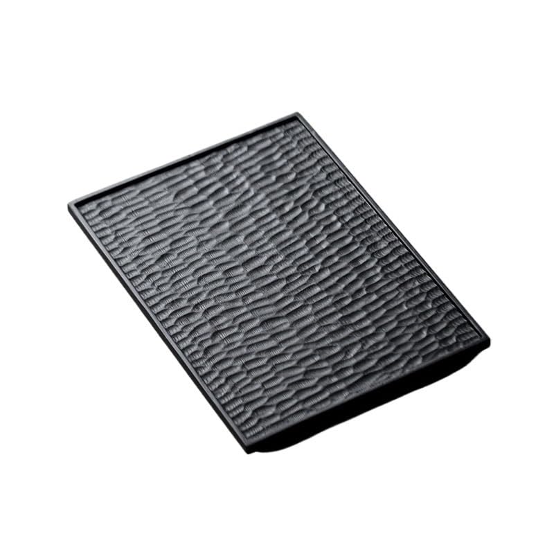 GFHTRELY Bandeja de tetera de carbón de madera de cera blanca, mesa rectangular de té seco, bandeja de té, bandeja de casa de troncos estilo Wabi-sabi Paleta