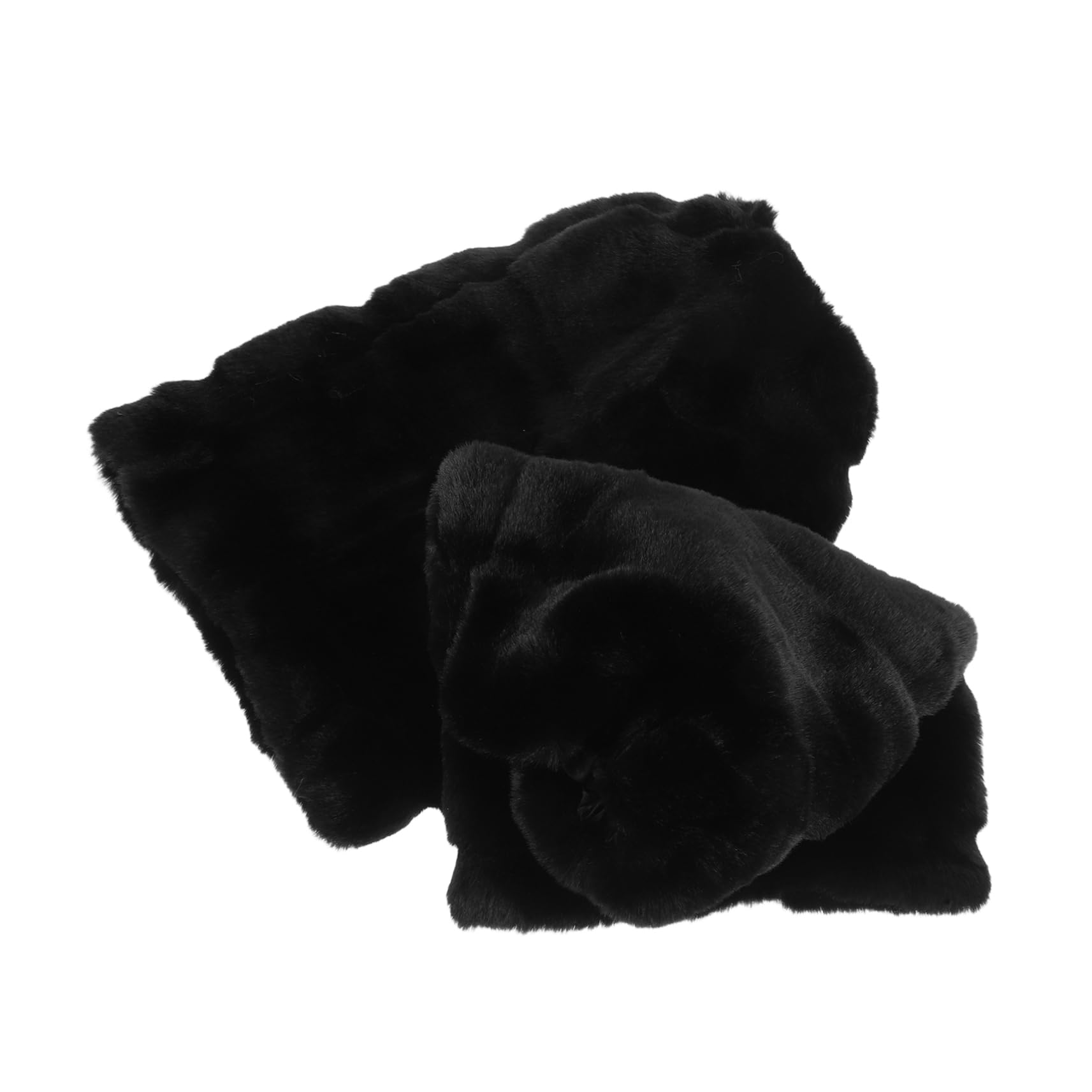 POPETPOP Calentadores De Piernas Negros De Piel Sintética Para Mujer Cubrepiernas Largos De Cálidos y Cómodos Para Botas y Uso Diario Invierno