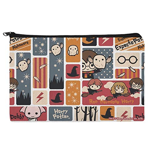 GRAPHICS & MORE Harry Potter Cute Chibi Pattern Pencil Pen Organizer Zipper Pouch Case