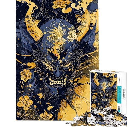 Imagen de Rompecabezas de 1000 Piezas para Adultos máscara Abstracta Japón Juguete de Escritorio antiestrés tecnología Avanzada de Corte de moldes Regalo de cumpleaños conmovedor