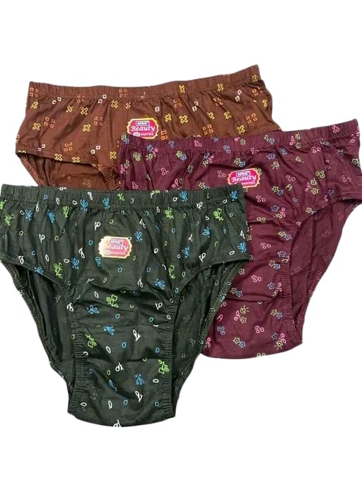 Radhey Enterprises Women’s Cotton Printed Panties | Soft & Breathable Mid Waist Innerwear | Comfortable Briefs for Girls & Ladies Printed-(12_Print-3)-image-8