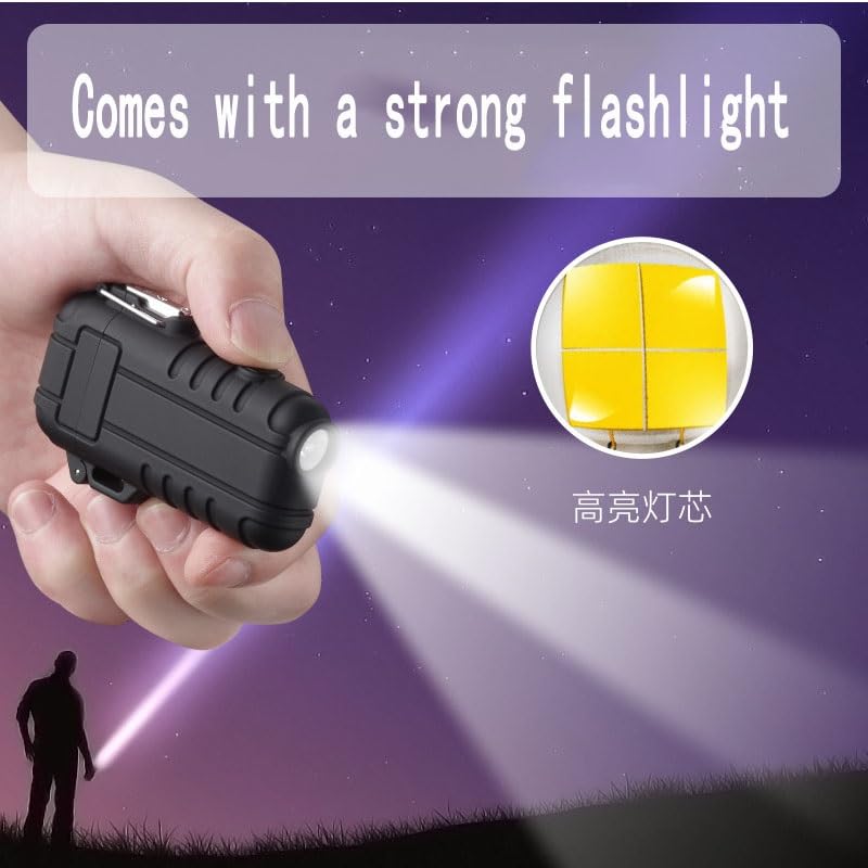 Encendedor eléctrico recargable con cuello flexible 360° miniatura 3