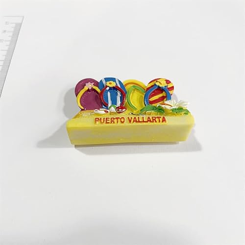 Miniatura 2 de México 3D Puerto Vallarta - Imán de recuerdo para nevera, regalo de resina hecha a mano Puerto Vallarta para refrigerador, colección de decoración