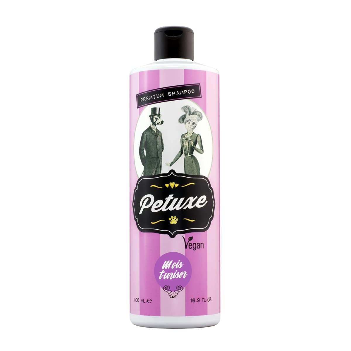Petuxe Champú Vegano hidratante. Champú Vegano Perros. Champú Mascotas. Mantos Largos y Lisos. Poder lavante, hidratante y vitalizante. Brillo y suavidad - 500 ml
