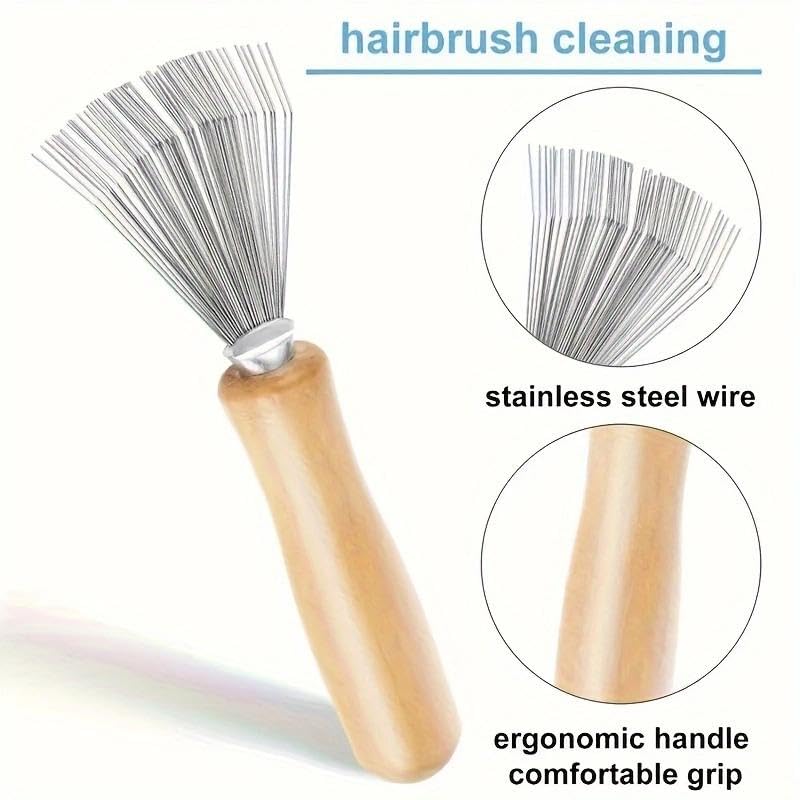1 pinza de limpieza de peine, cepillo de limpieza con cojín de aire, herramienta para limpiar el cabello, herramienta de limpieza de cepillo - 4