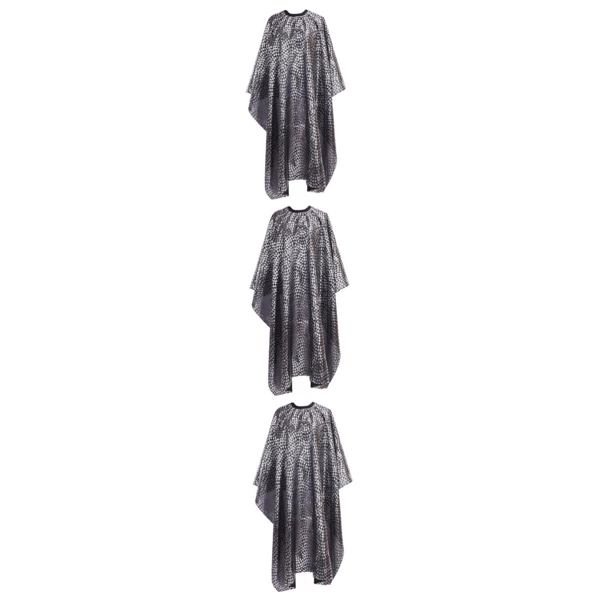 FRCOLOR 3 Pz abito da taglio di mantelle impermeabili Grembiule per parrucchiere grembiule per i strumenti per parrucchieri mantello da salone mantello da