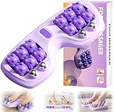 Fußmassageroller, Fußmassagegerät, Portable Double Massage Roller für Fußmassage, Fussmassagegerät Manuelles Doppel Fußmassagegerät, Massageroller Fußroller Geschenk für Frauen und Männer