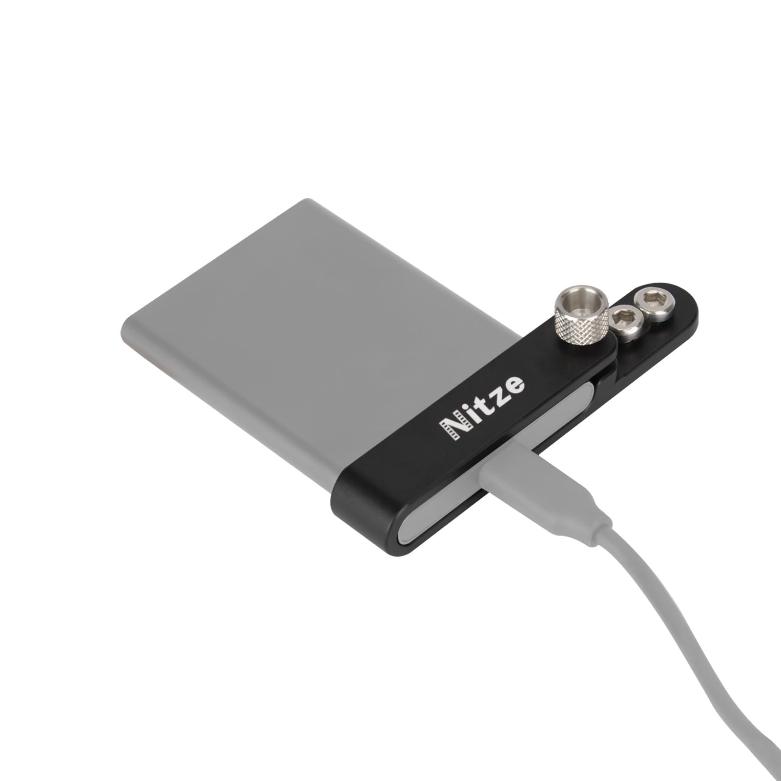 Nitze T7 SSD Support de Montage Compatible avec Samsung T7, Support SSD en Alliage d'Aluminium Compatible avec Cage d'Appareil Photo - N42-T7