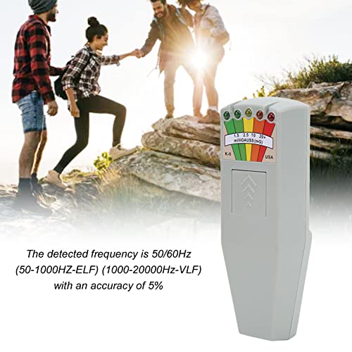 Medidor EMF Rango ELF/VLF 50/60Hz, Precisión 5%, Resistente miniatura 3