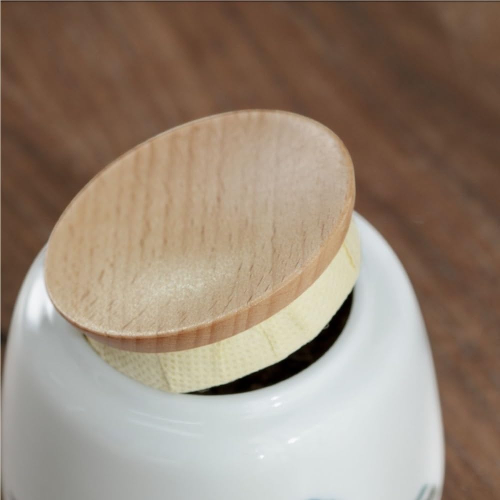 Lata de té Tarro de Almacenamiento té a Granel, Tarro Sellado cerámica for el hogar, pequeño Viaje portátil, condimentos Cocina Carrito de té