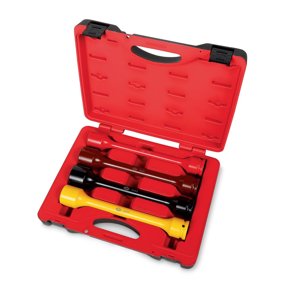 AFF 4 Pieces Heavy Duty Torque Limiting Extension Kit W/ Carrying Case, 250-475 ft/lbs, 3/4" Drive, 40300