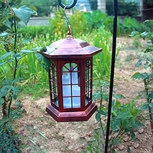 Solar Outdoor Waterproof Hanging Lantern, Garden Decorative Solar Lights PVC Upgrade 3 LED Flickering Flameless Candle Decorative Lights for Garden(Garden Candle) Solar Outdoor Waterproof Hanging Lantern Garden Decorative Solar Lights PVC Upgrade 3 LED Flickering Flameless Candle Decorative Lights for GardenGarden Candle