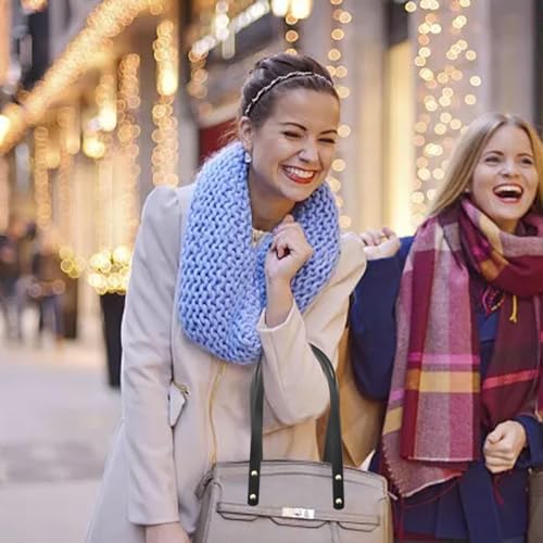 0XBIT Taschenhenkel, 4 Stück Lederriemen für Taschen, Weich und Fest, Handgefertigte Taschengriffe, Henkel für Taschen für Machen Sie Handtaschen, Umhängetaschen und DIY