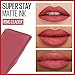 MAYBELLINE Super Stay Matte Ink Liquid Lipstick Bundle with Seductress Light Rosey Nude and Ringleader Mauve Pink Shades, 1 Count Each