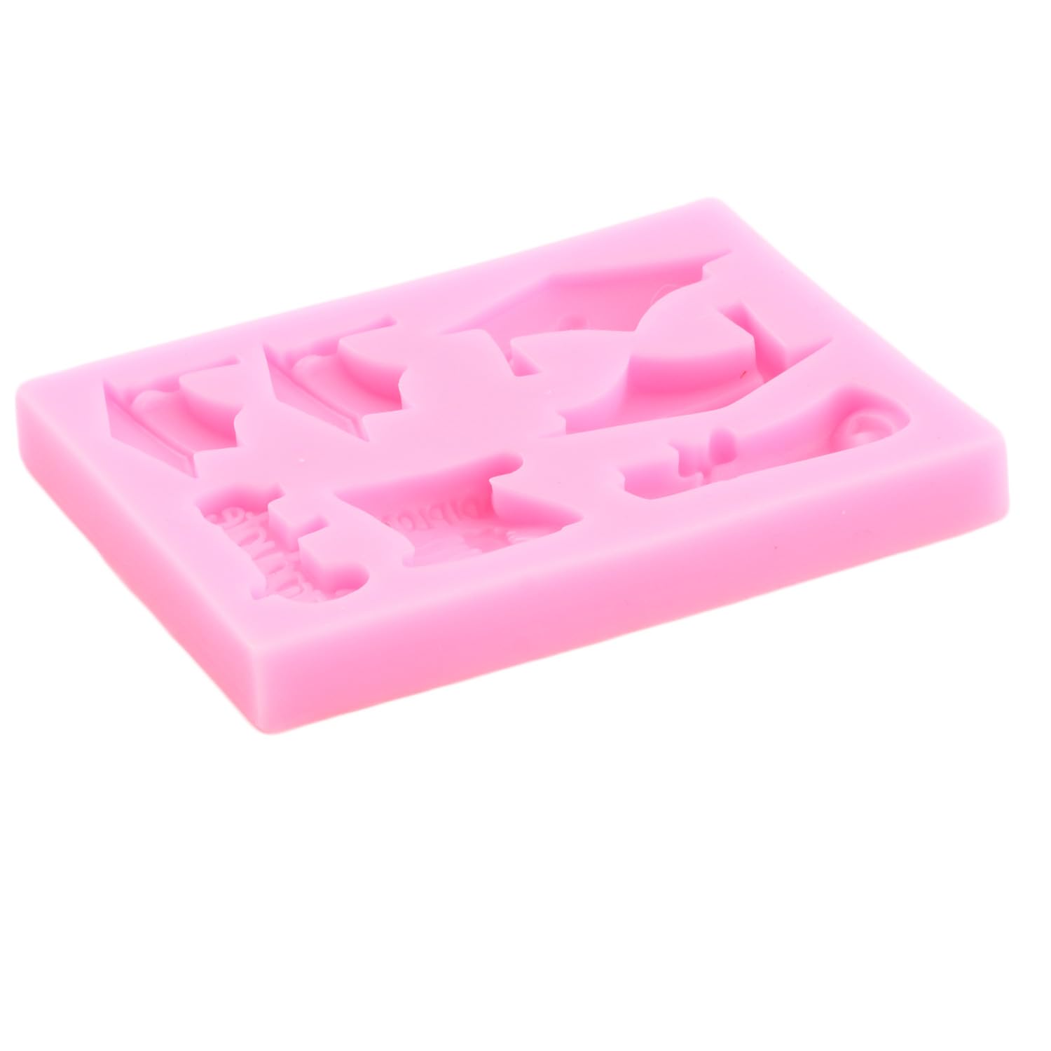 Set 4 Stampi Silicone Per Fondente Laurea E Diploma | Stampini Torta Cappello Laurea - Foto 13