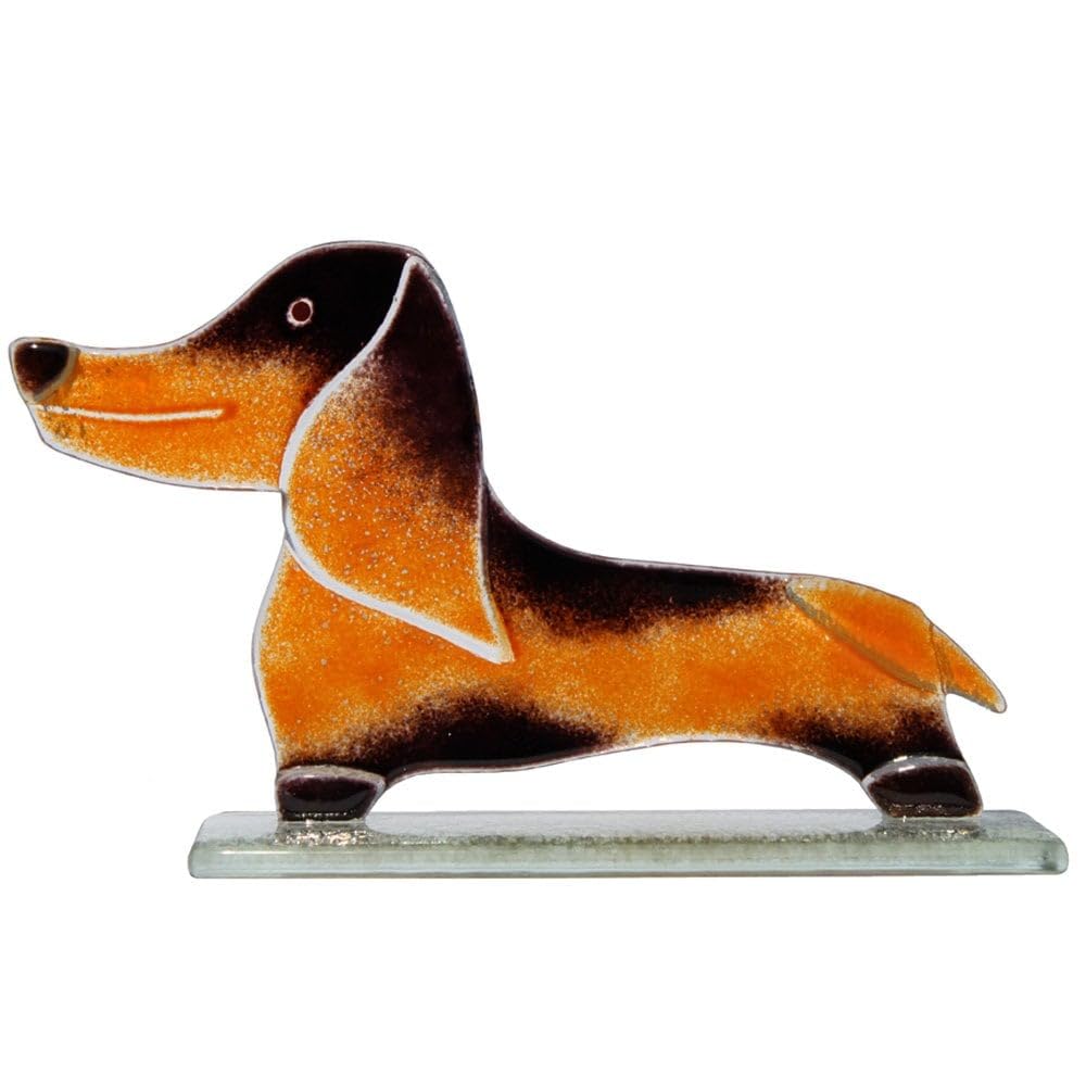 D & J Glassware Douglas The Dachshund Glass Ornament 92104