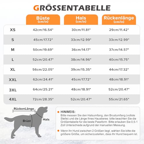 Woiil Hundemantel Hundejacke Wintermantel für Kleine Hunde, Hundemantel Winter mit Geschirr, Hunde Wintermantel Kostüm Ärmellose Baumwolle Gepolsterte Weste Wasserdicht Warme Reflektierend, Rot XS