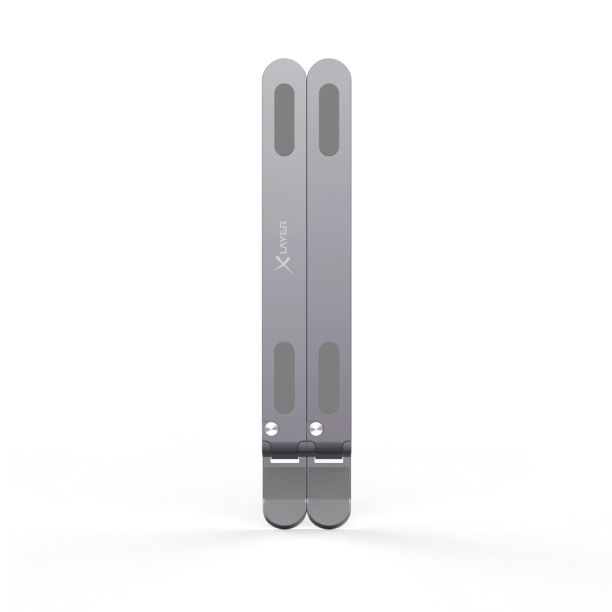 Xlayer Support Pliable Gris pour Ordinateur/Ordinateur Portable