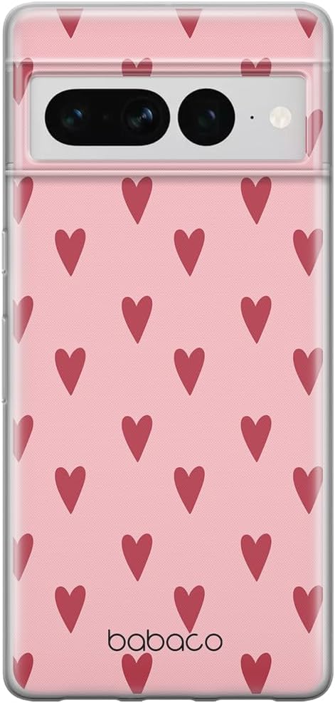 BABACO ERT Group Mobile Phone case for Google Pixel 7 PRO Original and Officially Licensed Pattern Hearts 004 optimally adapted to The Shape of The Mobile Phone, case Made of TPU