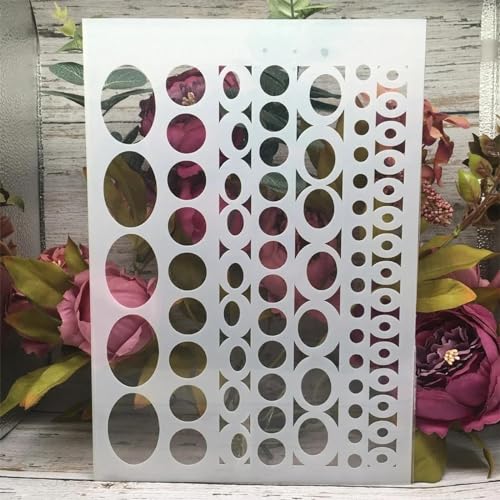 Plantillas reutilizables de 11.42 x 8.27 pulgadas con letras de correo vintage para manualidades, pared, lienzo, muebles, álbumes de recortes, decoración del hogar, estilo K