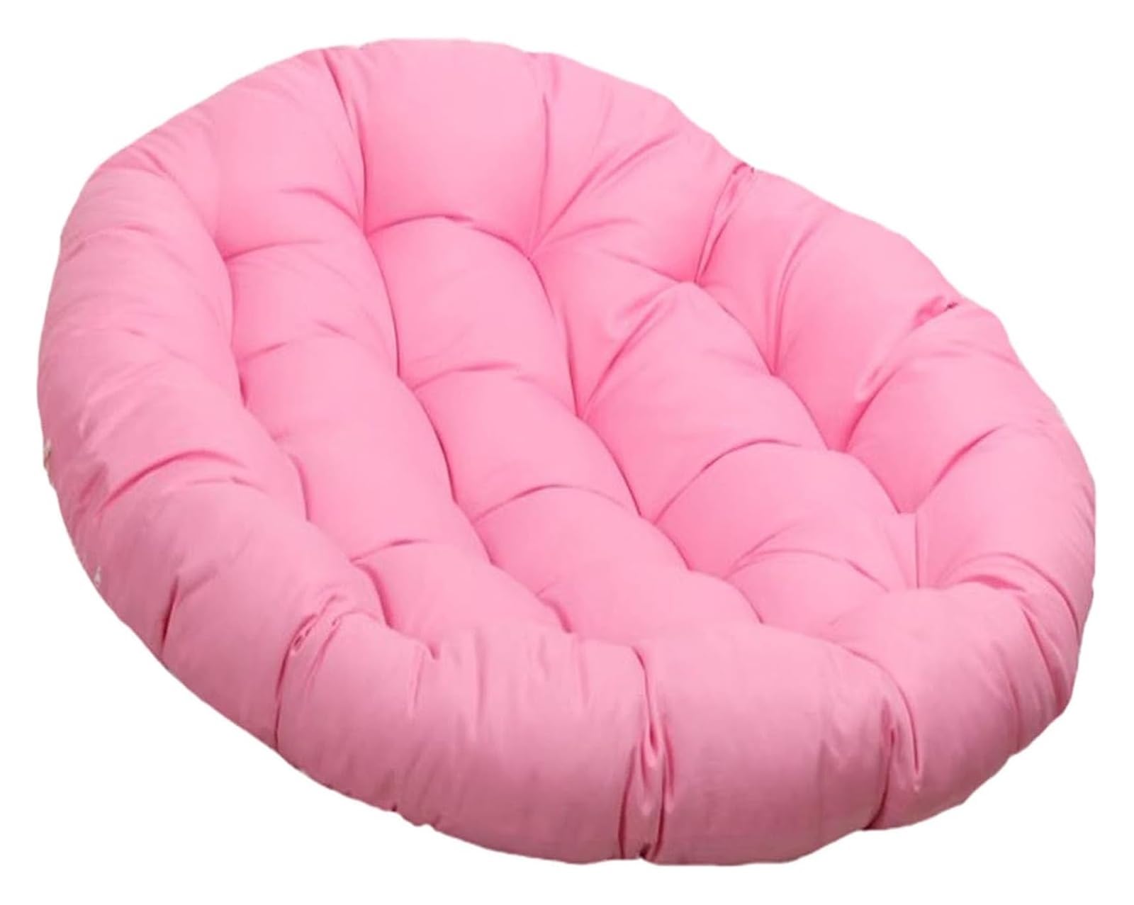 BINWAN Cushion 40-180cm Papasan Round Chair Cushion, Waterproof Overstuffed Removable,Hanging Swing Pad For Garden Terrace (Color : Pink, Size : 180x180cm)