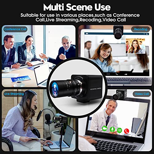 Alpcam Usb Camera 5-50Mm Zoom Varifocal Lens Camera H.264 Low Illumination Web Cam High Definition 1080P Webcam,Plug&Play Laptop Pc Opencv Usb Camera For Video Conference Industrial Camera #TOP5