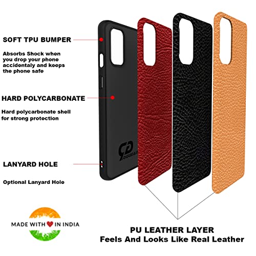 Image of RIGGEAR Sleek Back Cover Case Compatible with Google Pixel 9 Pro XL (TPU+PC | Black Leather)