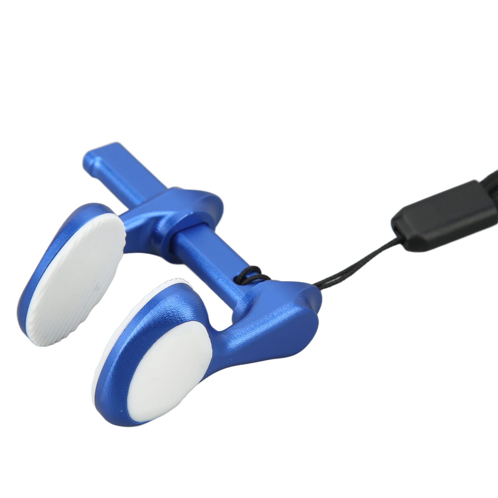 Clip per naso da immersione, regolabile, professionale, in lega di alluminio, con cordino