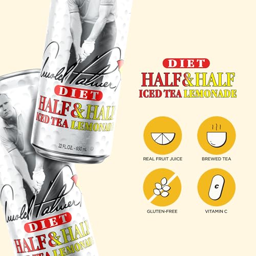 Image of AriZona Diet Arnold Palmer - Half and Half, Big Can, 22 Fl Oz (24 Pack)