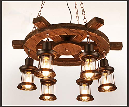 Lustre en fer forgé rétro industriel GZ Décoration de la Maison pour loft et salon