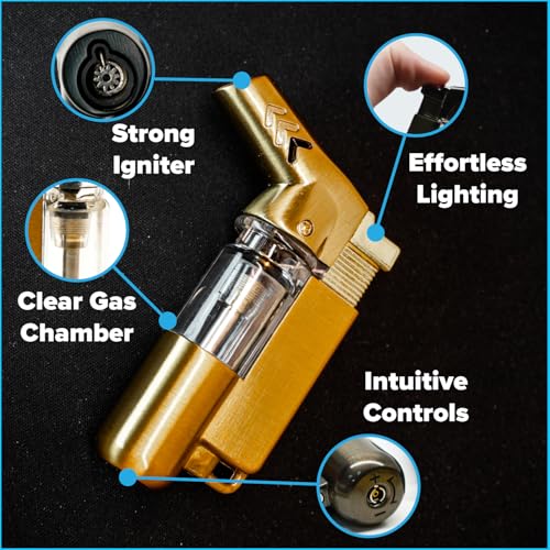 Encendedor Mechero de Antorcha de Bolsillo Gunmetal miniatura 2