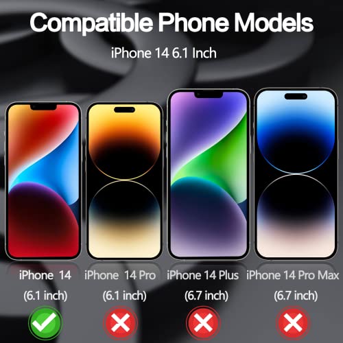 Image of for 2 Pack Privacy Screen Protector for iPhone 16e / 14 /13 / 13 Pro Private Full Screen Protector Tempered Glass Accessories [6.1 Inch]