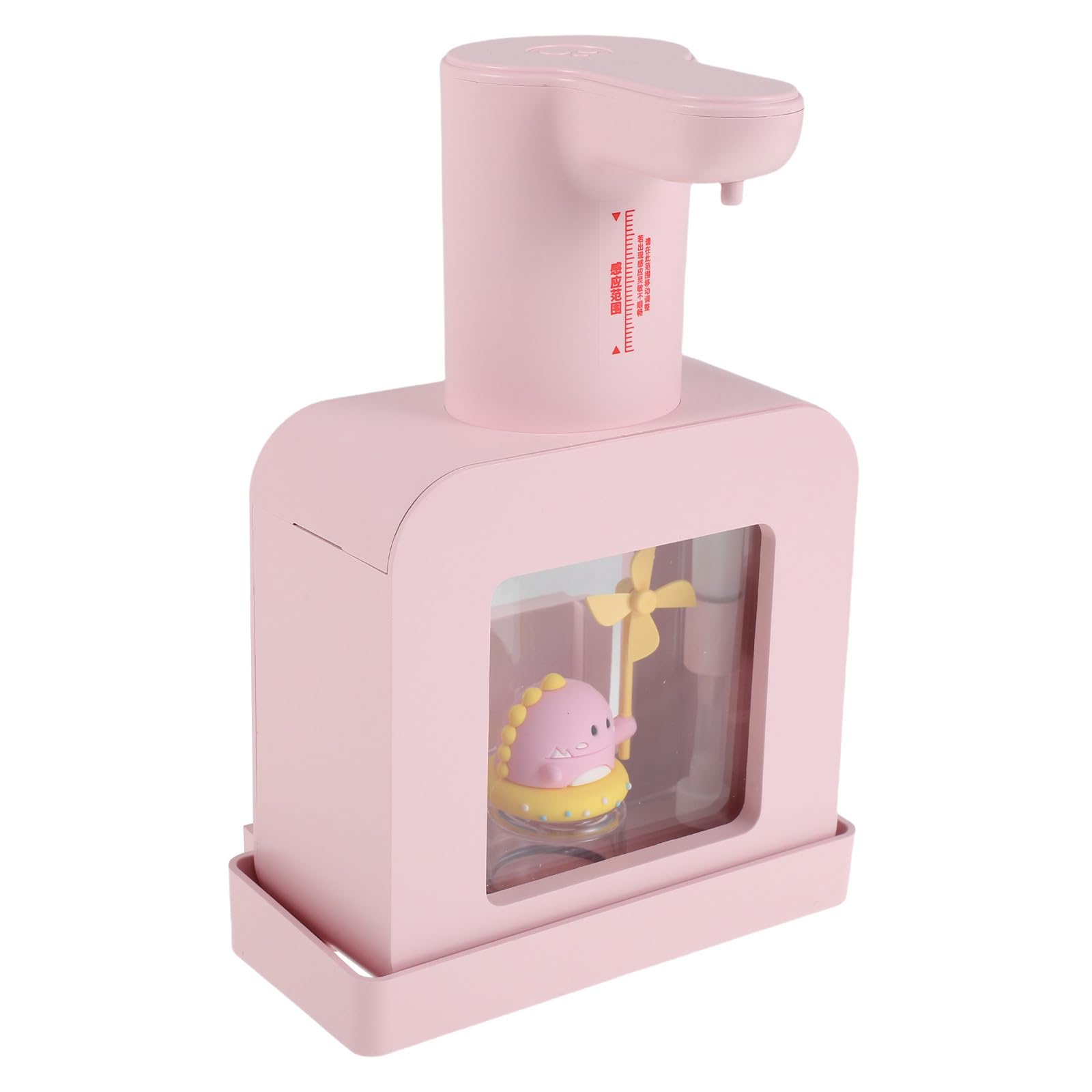 Dispensador de Jabón Automático Dispensador de Jabón, Abs, Rosa, sin Contacto, Espuma, Autonomía Prolongada, para Cocina y Oficina