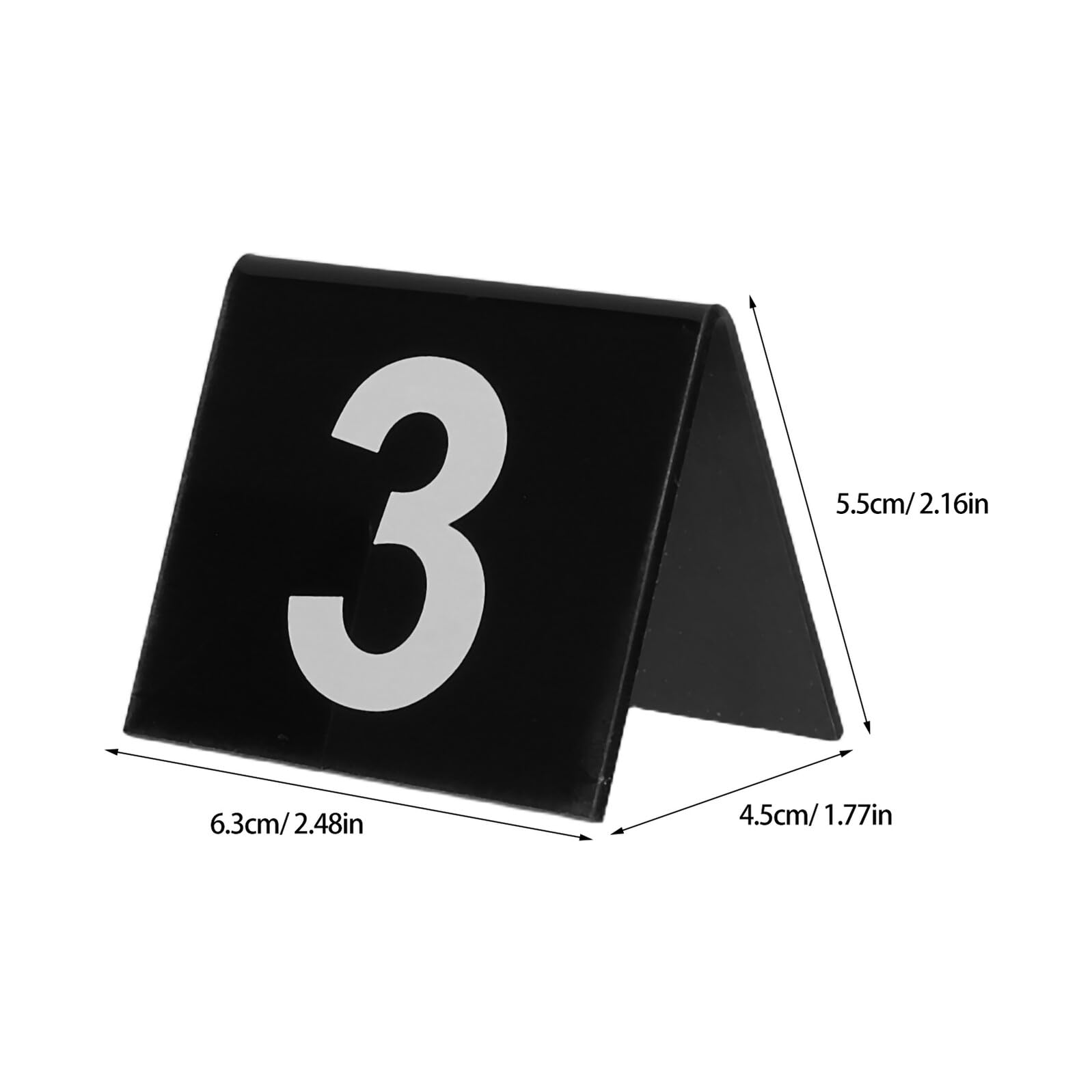 SUPVOX Porta Tarjetas de Mesa Acrílico 50 Piezas, Número de Mesa