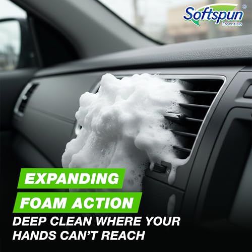 Image of SOFTSPUN Essentials AC Vent Foam|500ml for Car AC Vents & Air ducts| Removes Dust, Bacteria, Odor & Improves Air Quality | Expanding Foam Formula | Easy Application