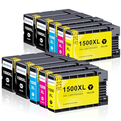 BAISINE PGI-1500XL Patronen Kompatibel für Canon PGI-1500XL PGI-1500 XL Druckerpatronen Multipack für Canon Maxify MB2750 MB2150 MB2050 MB2350 MB2300 MB2755 MB2000 MB2155 MB2100 MB2700