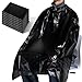 100 Pcs Disposable Salon Cape, Disposable Capes Hair-Salon, Hair Stylist Waterproof Shampoo Apron for Barbers,Beauty Salon,Hair Dye,Perming (51.2 x 36.2 Inch,Black)