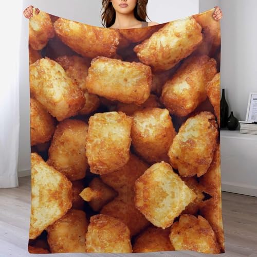 Anceky Tater TOT Throw Blanket for Couch Sofa Lightweight Fleece Plush Blankets Bed Home Living Room 30"x40" - Image 3