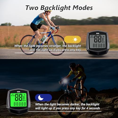 AMFUN Fahrradcomputer, universal, 16 Funktionen, IPX5, wasserdicht, GPS-Geschwindigkeitsmesser, Touchscreen, Fahrradcomputer… – Ansicht 4