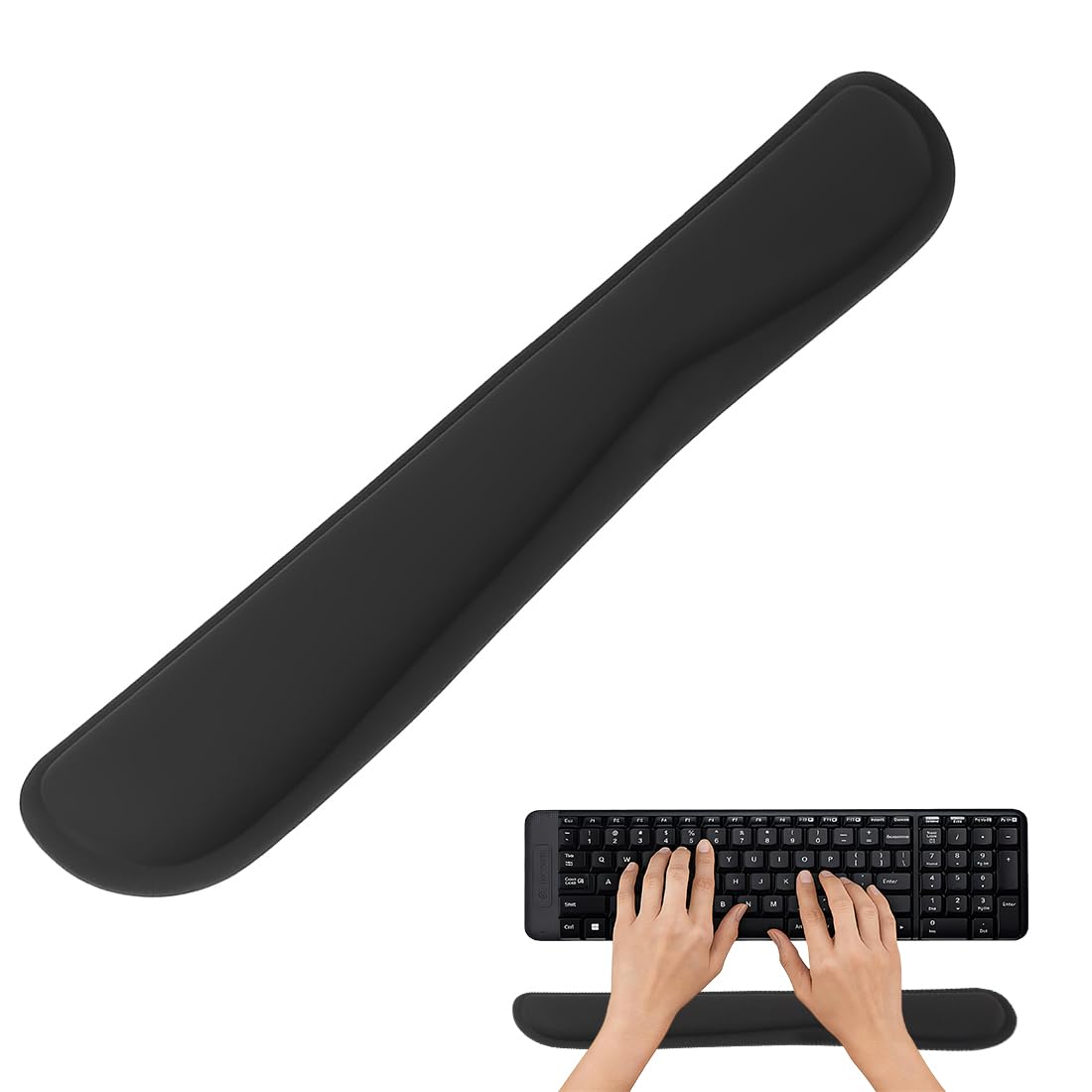 Ergonomic Wrist Rest with Anti-Slip for Keyboard and Numeric Keypad, Comfortable Typing Support