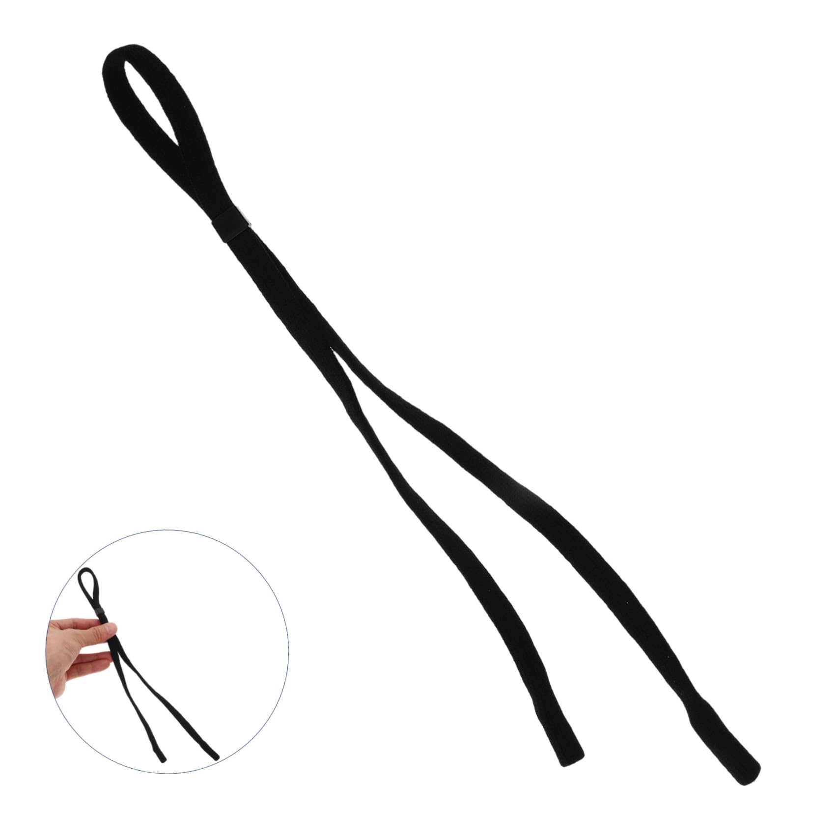 BESPORTBLE Cordino Per Occhiali Impugnatura Antiscivolo Per Occhiali Porta Occhiali Intorno Collo Cinghia Di Correre Sport Eyewear Reteiner Poliestere Black